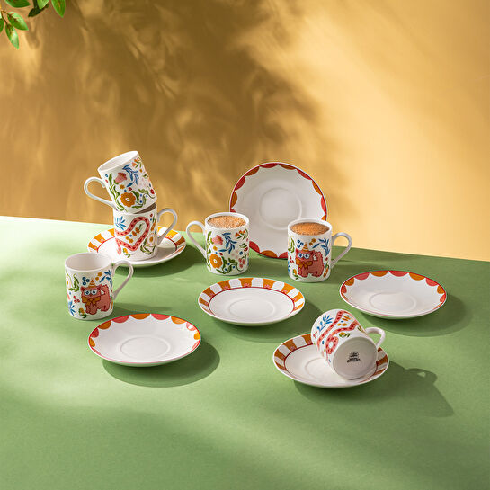 Emsan Cheerful 6'lı Kahve Fincan Takımı 100 ml