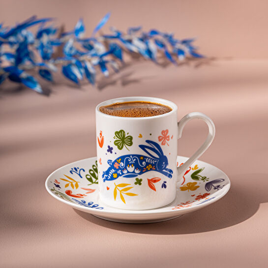 Emsan Lucky 6'lı Kahve Fincan Takımı 100 ml