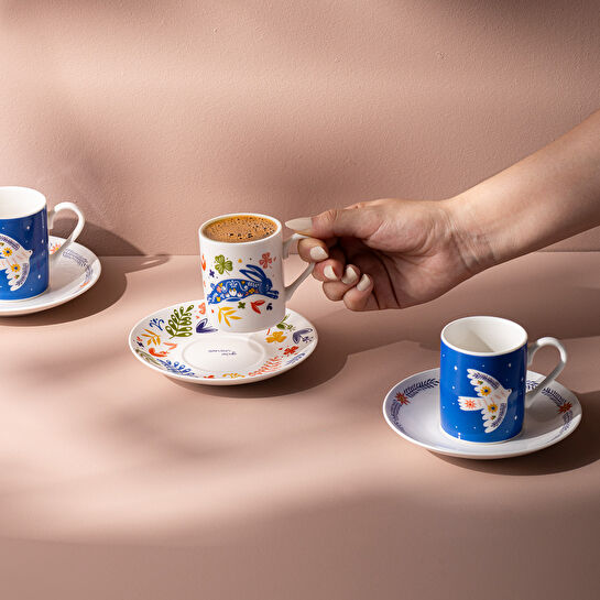 Emsan Lucky 6'lı Kahve Fincan Takımı 100 ml