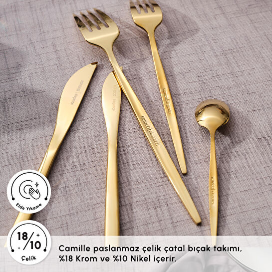 Karaca Camille 12 Kişilik 84 Parça Çatal Kaşık Bıçak Takımı