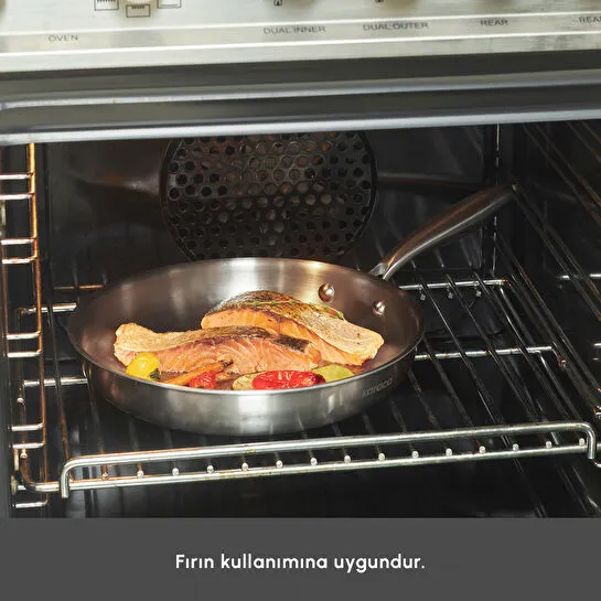 Karaca Power Steel 316+ 3Ply Akita İndüksiyon Tabanlı 7 Parça Çelik Tencere ve Tava Seti