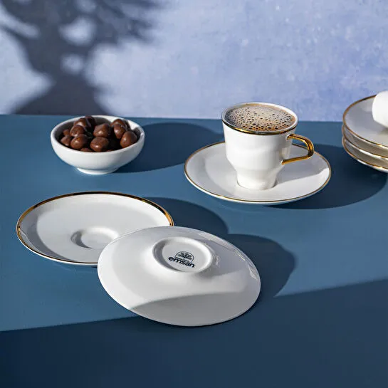 Emsan Mizu 6'lı Kahve Fincan Takımı Gold 90 ml