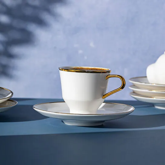 Emsan Mizu 6'lı Kahve Fincan Takımı Gold 90 ml