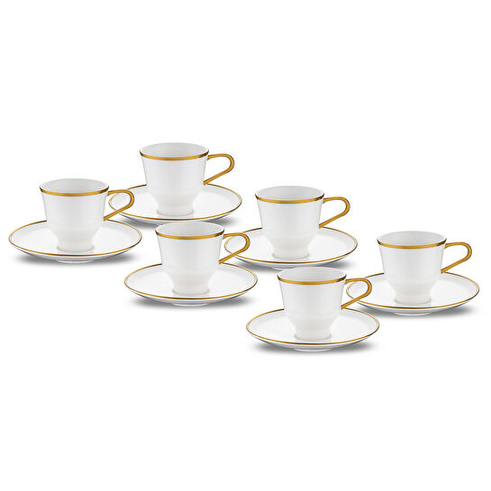 Emsan Mizu 6'lı Kahve Fincan Takımı Gold 90 ml