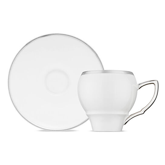 Emsan Florea 6'lı Kahve Fincan Takımı Platin 90 ml