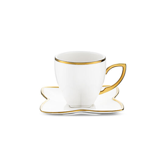 Emsan Kardelen 6'lı Kahve Fincan Takımı Gold 90 ml