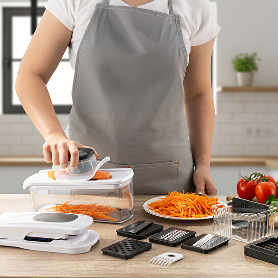 Emsan Smart Hazneli Doğrayıcı Beyaz 10 Parça