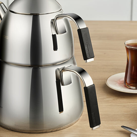 Karaca Babil Çaydanlık Takımı Siyah Large