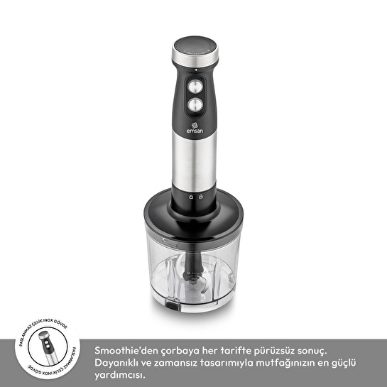 Emsan Gusto 3in1 Blender Seti Inox 1200W