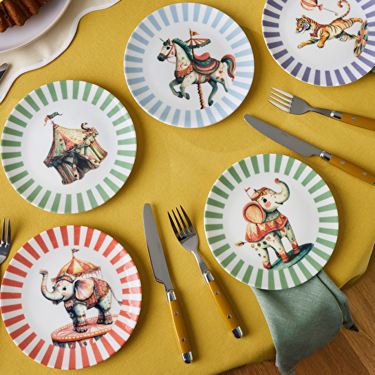 Karaca Carousel 6 Parça Porselen Pasta Seti
