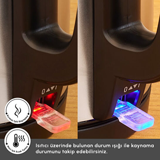 Karaca TeaBig XL 35 Çay Bardağı Kapasiteli 2 in 1 Çelik Çay Makinesi ve Su Isıtıcı Inox