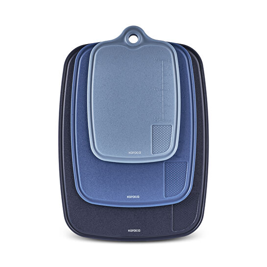 Karaca Triocut 3'lü Kesme Tahtası Mavi