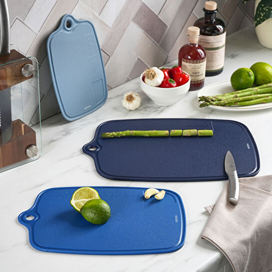 Karaca Triocut 3'lü Kesme Tahtası Mavi