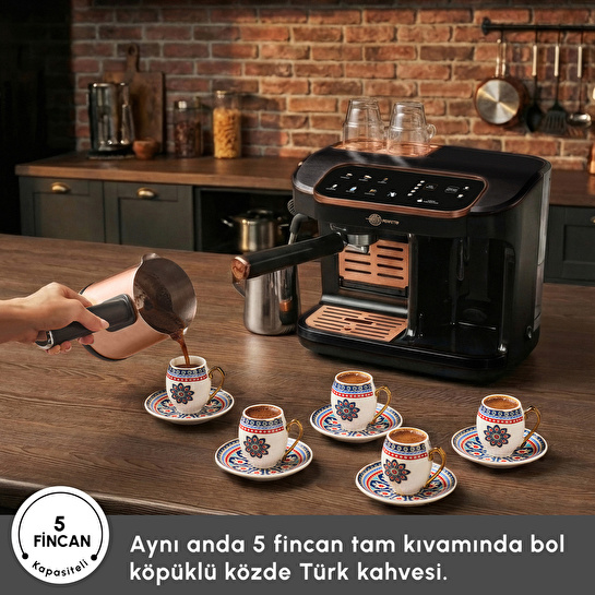 Karaca Hatır Perfetto Espresso ve Türk Kahvesi Makinesi Copper