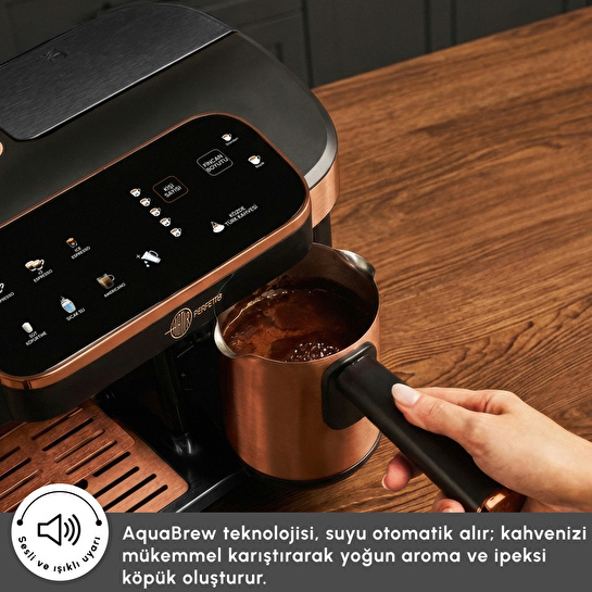 Karaca Hatır Perfetto Espresso ve Türk Kahvesi Makinesi Copper