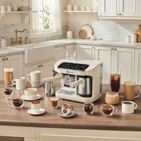 Karaca Hatır Perfetto Espresso ve Türk Kahvesi Makinesi Starlight