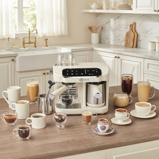 Karaca Hatır Perfetto Espresso ve Türk Kahvesi Makinesi Starlight