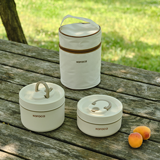 Karaca Packy 2'li Termos Çantalı Çelik Lunch Box