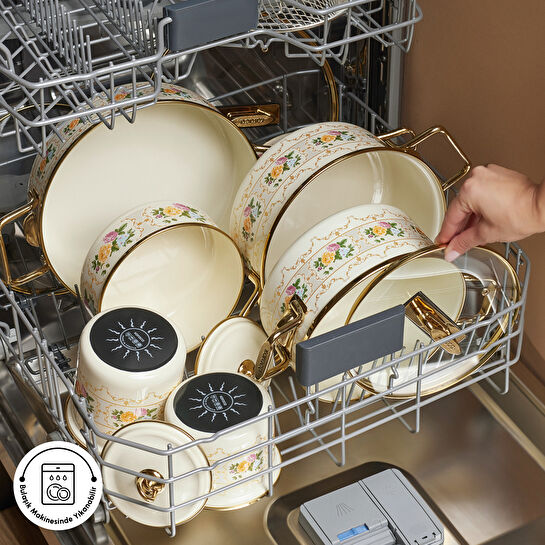 Karaca Viyan 14 Parça Tencere Seti, Baharat Takımı ve Saklama Kabı