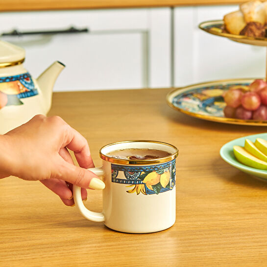 Karaca Amalfi Emaye Kupa 350 ml 