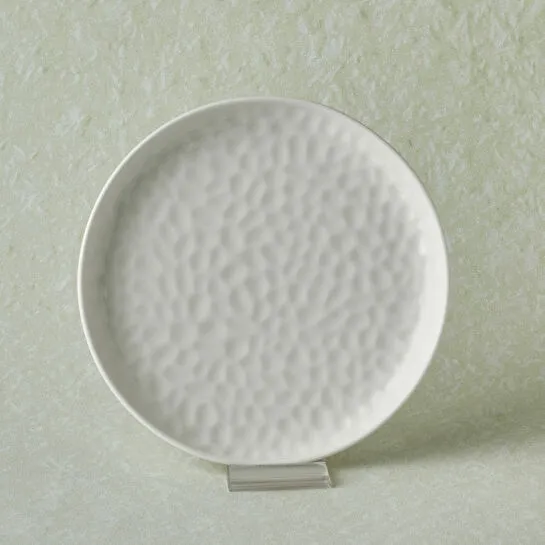 Karaca x Refika Bembeyaz Yuvarlak Tatlı Tabağı 18 cm