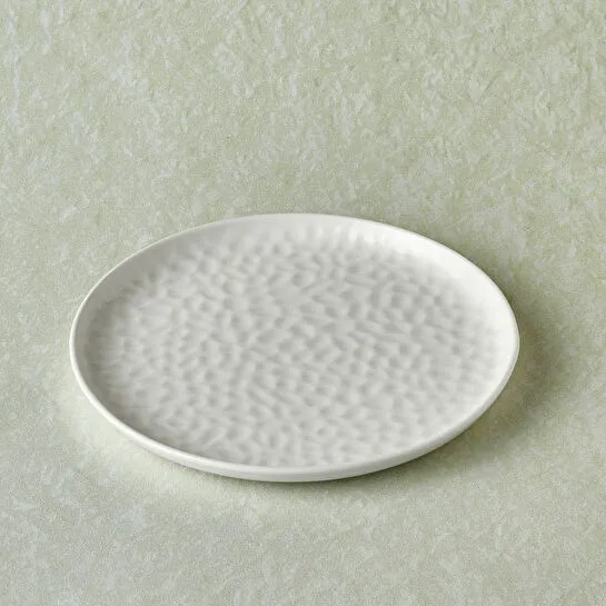 Karaca x Refika Bembeyaz Yuvarlak Pasta Tabağı 22 cm