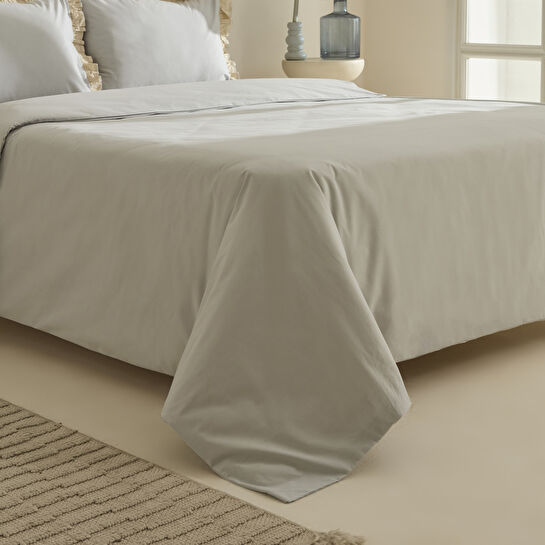 Kaşmir Home Lisa %100 Pamuk Çift Kişilik Nevresim Takımı Gri