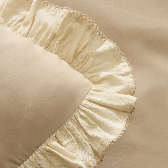 Kaşmir Home Lisa %100 Pamuk Çift Kişilik Nevresim Takımı Bej