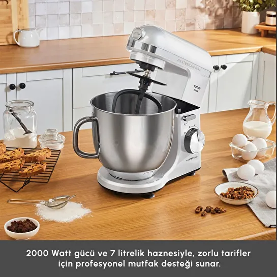 Karaca Mastermaid Chef Ultra M2000W Hamur Yoğurma Makinesi Pearl White 7L