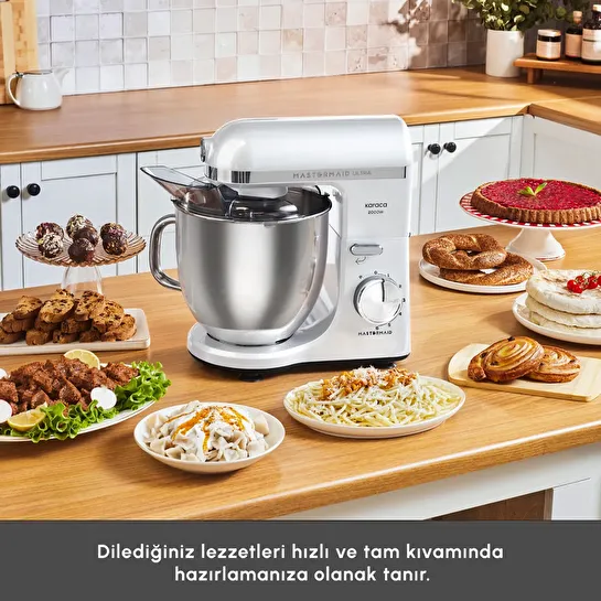 Karaca Mastermaid Chef Ultra M2000W Hamur Yoğurma Makinesi Pearl White 7L