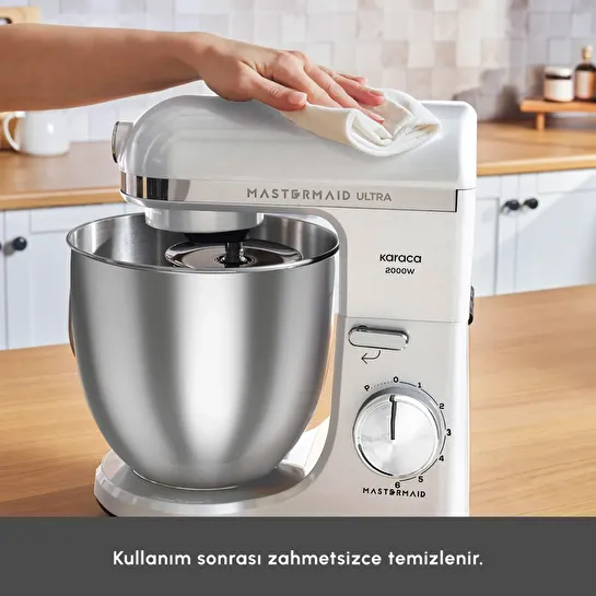 Karaca Mastermaid Chef Ultra M2000W Hamur Yoğurma Makinesi Pearl White 7L