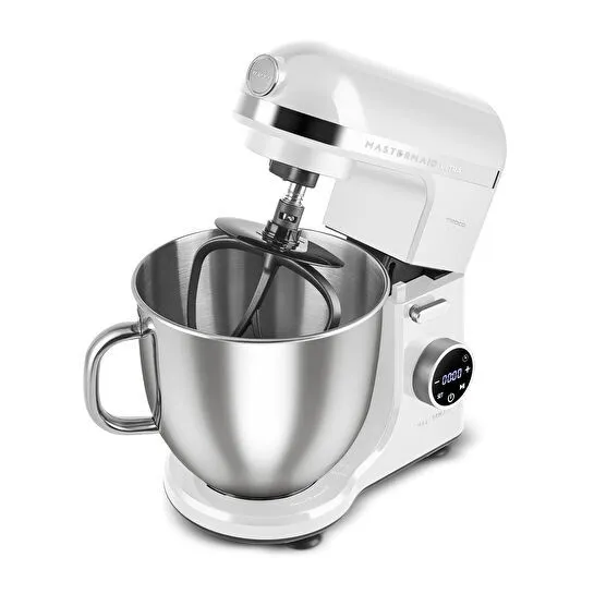 Karaca Mastermaid Chef Ultra D2000W Dijital Ekranlı Hamur Yoğurma Makinesi Matte White 7L