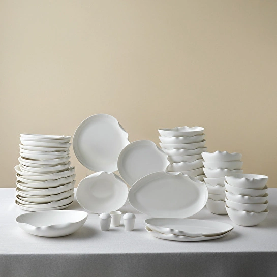 Karaca Earth Collection Crest 55 Parça 12 Kişilik Yemek Takımı