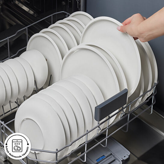 Karaca Stream Bone Neptun Gold Logo 53 Parça 12 Kişilik Yemek Takımı