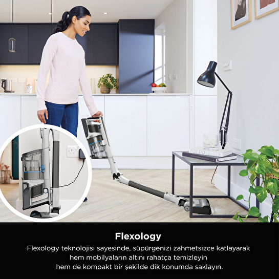 Shark PowerPro Turbo Başlıklı Şarjlı Dikey Süpürge