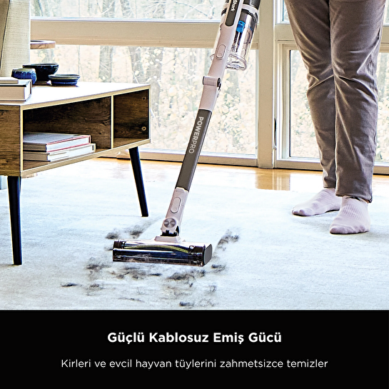 Shark PowerPro Turbo Başlıklı Şarjlı Dikey Süpürge