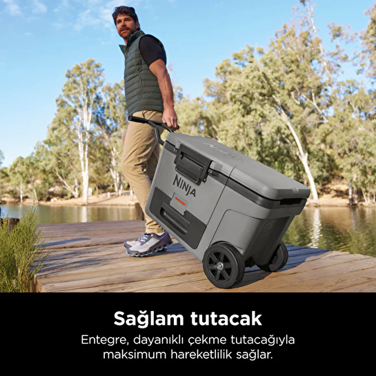 Ninja FrostVault Tekerlekli Cooler 42 Litre Gri