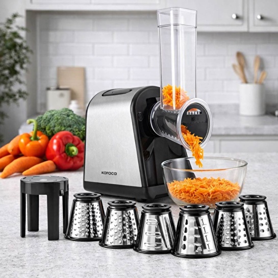 Karaca Otomatik Doğrayıcı Rende ve Salata Makinesi Inox