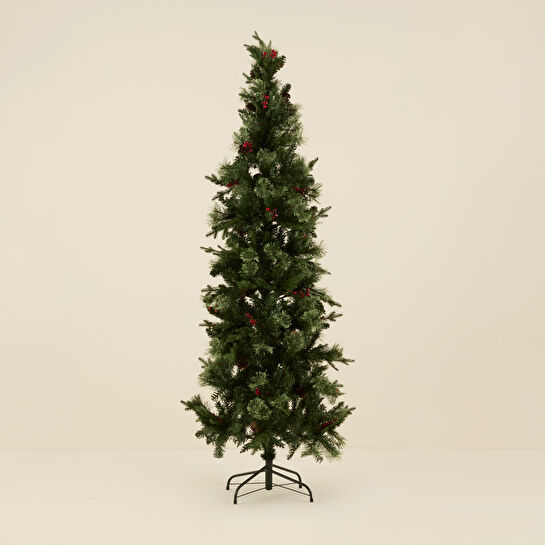 Karaca Home New Year Yılbaşı Karlı Kokina ve Kozalaklı Yılbaşı Çam Ağacı 210 cm 996 Dal