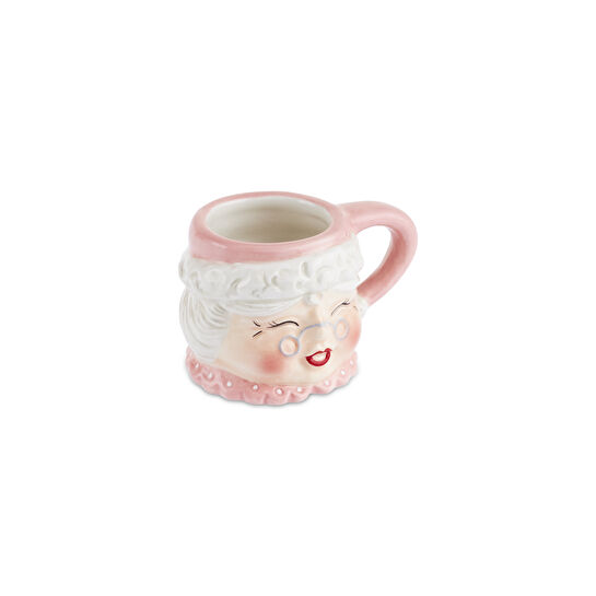 Karaca New Year Yılbaşı Santa Family 4'lü Espresso Kupa ve Kahve Fincanı Seti 75 ml