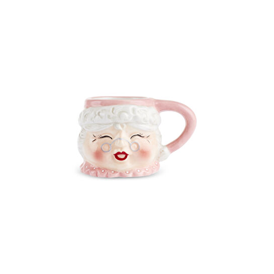 Karaca New Year Yılbaşı Santa Family 4'lü Espresso Kupa ve Kahve Fincanı Seti 75 ml