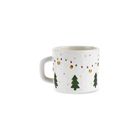 Karaca New Year Yılbaşı Bliss 4 Kişilik Kahve Fincan Takımı 100 ml