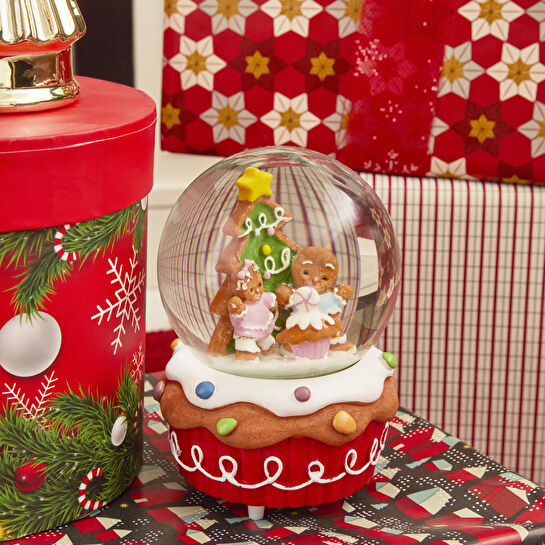 Karaca Home New Year Yılbaşı Cupcake Müzikli Yılbaşı Kar Küresi