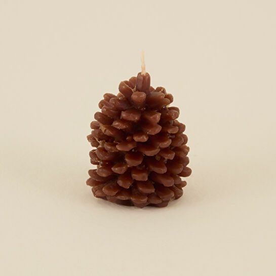 Karaca Home New Year Yılbaşı Kozalak Şekilli Mum 5,5x7 cm