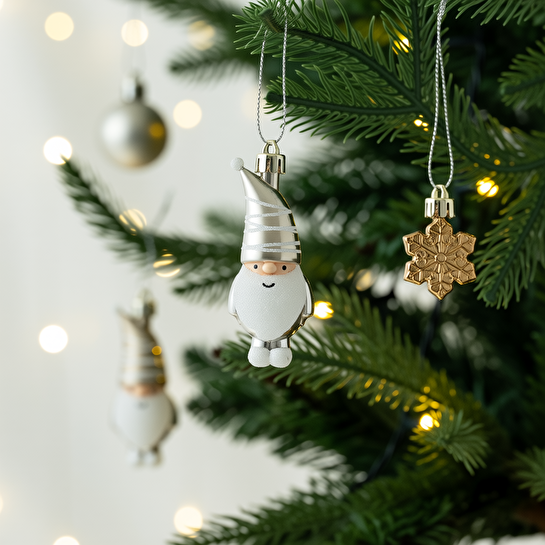 Karaca Home New Year Yılbaşı Bronze 65 Parça Ağaç Süsü Seti