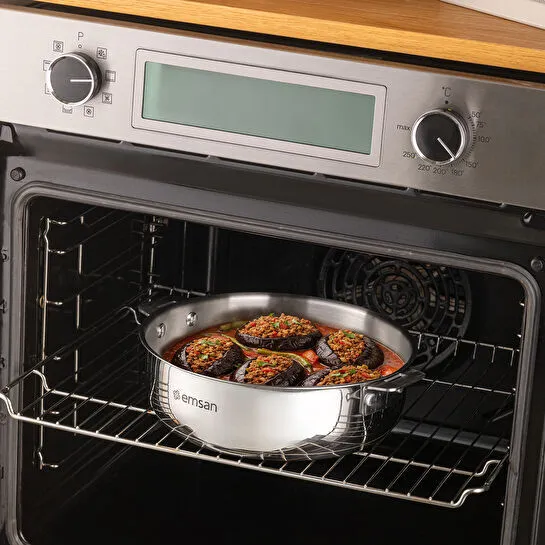 Emsan Steel Click 7 Parça Tencere Seti Açık Gri