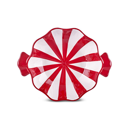 Karaca New Year Yılbaşı Candy Twist Pasta Tabağı 19 cm