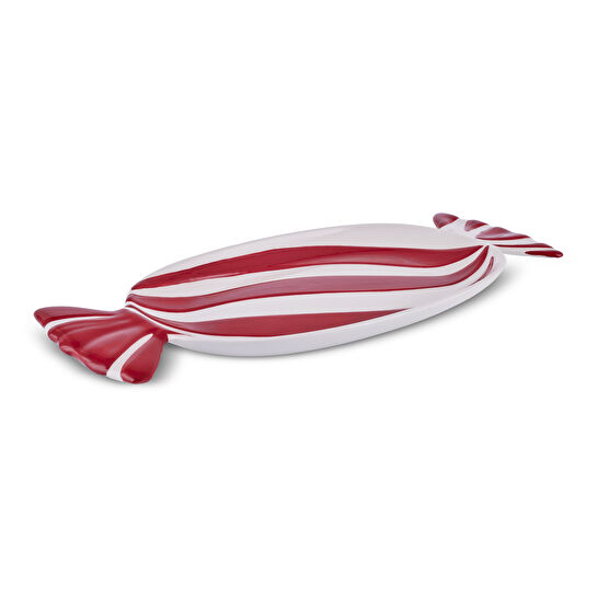 Karaca New Year Yılbaşı Candy Twist Kayık Tabak 41 cm