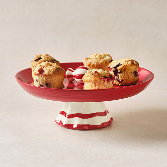 Karaca New Year Yılbaşı Candy Twist Kek Standı 25,4 cm