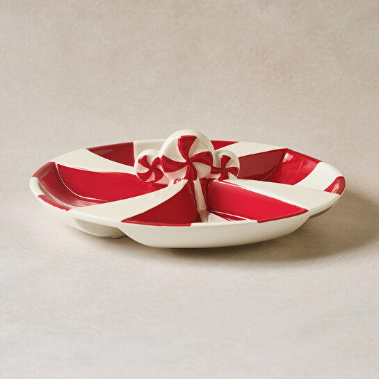 Karaca New Year Yılbaşı Candy Twist Bölmeli Sunumluk 26,7 cm